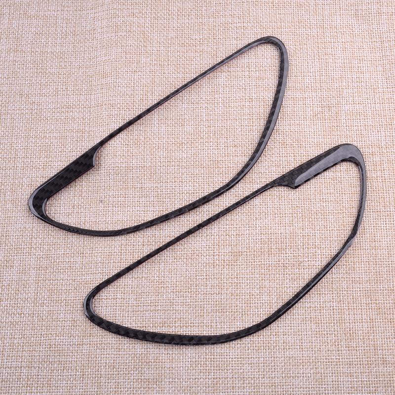 4pcs Carbon Fiber Interior Door Handle Cover Trim Sticker Fit for Mercedes Benz W205 X253 C GLC Class 2015 2016-