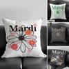 M-Mardi Brand Cushion Cover Pillowcase Ultra Soft Skin Friendly Fabric Cloud Like Comfort & Concealed Zipper