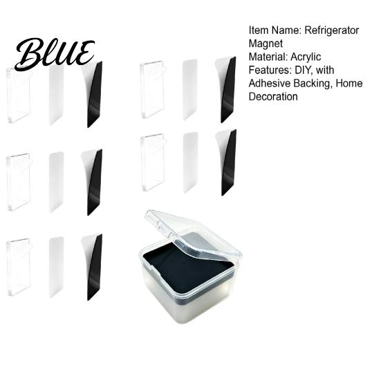 Photo Display Magnets 5/6/8/10/15/20/24 Sets DIY Acrylic Fridge Magnet Kit, Square Refrigerator with Adhesive Backing Backing, Clear Picture