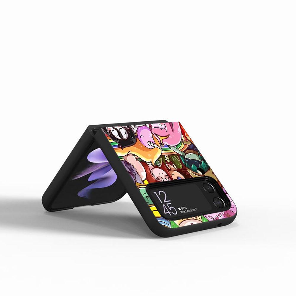 Fionna Cake Case for Samsung Galaxy Z Flip4 Flip3 5G PC Hard Cell Phone Shell Z Flip 4 3 Black Coque Zflip4 Zflip3 Cover