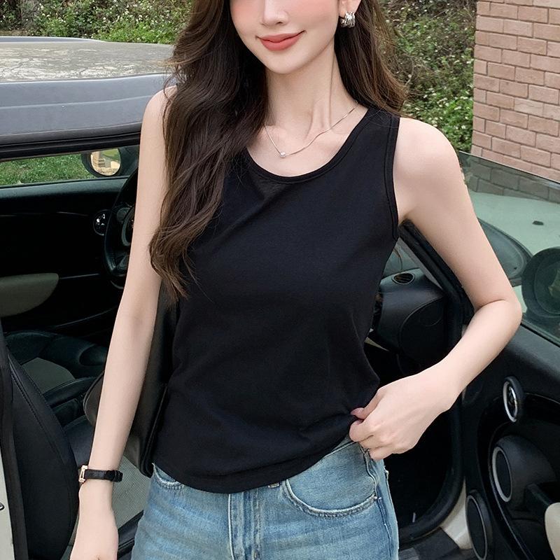 New Summer Styles Women's Spaghetti-Strap Tank Tops Women's Round-Neck Sleeveless Tops Women's Casual T-Shirts Women's Tank Top
