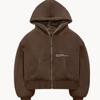 Oboustranná fleecová mikina s kapucí a zipem Oversized Streetwear Mikina Dámská