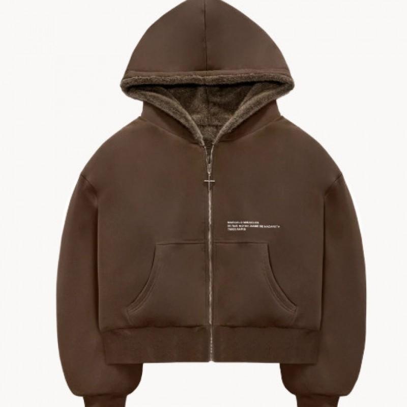 Oboustranná fleecová mikina s kapucí a zipem Oversized Streetwear Mikina Dámská