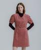 Eilubeu Corduroy Belted Midi Dress Aaqldr001P