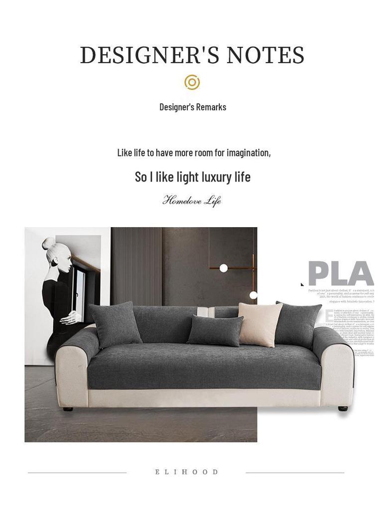 2025 New Style Waterproof Chenille Sofa Cushion - Non-Slip, Universal Fit for All Seasons