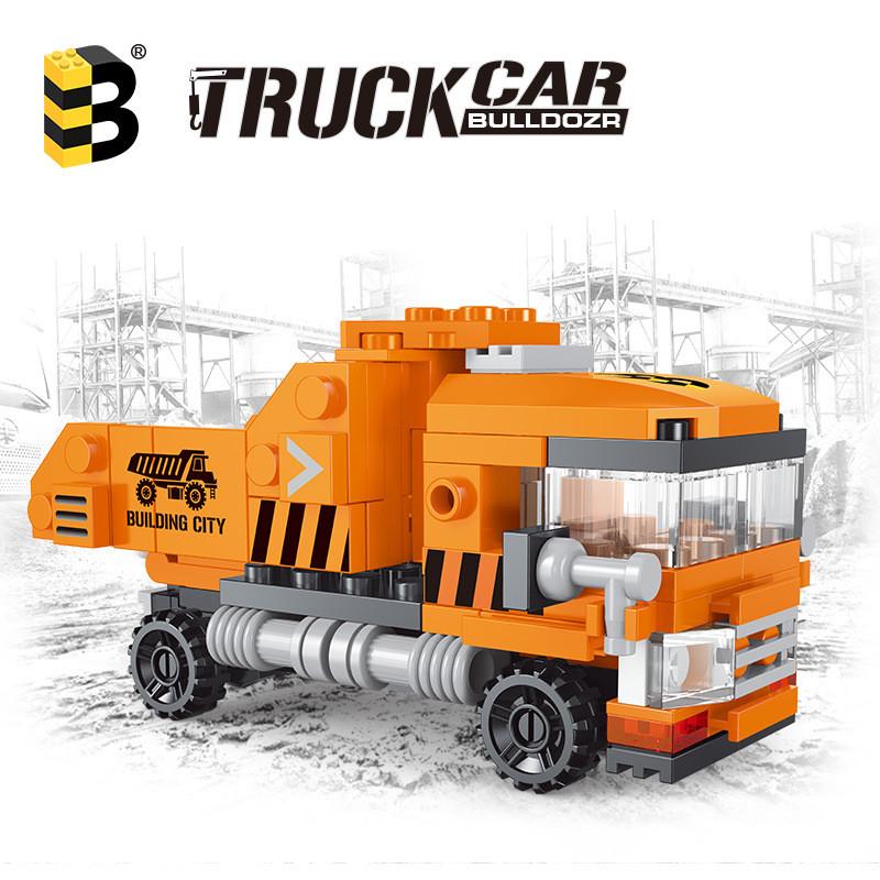 Dump Truck Construction Building Blocks Toy Set For Boys With Abs Plastic Building Blocks And Diy