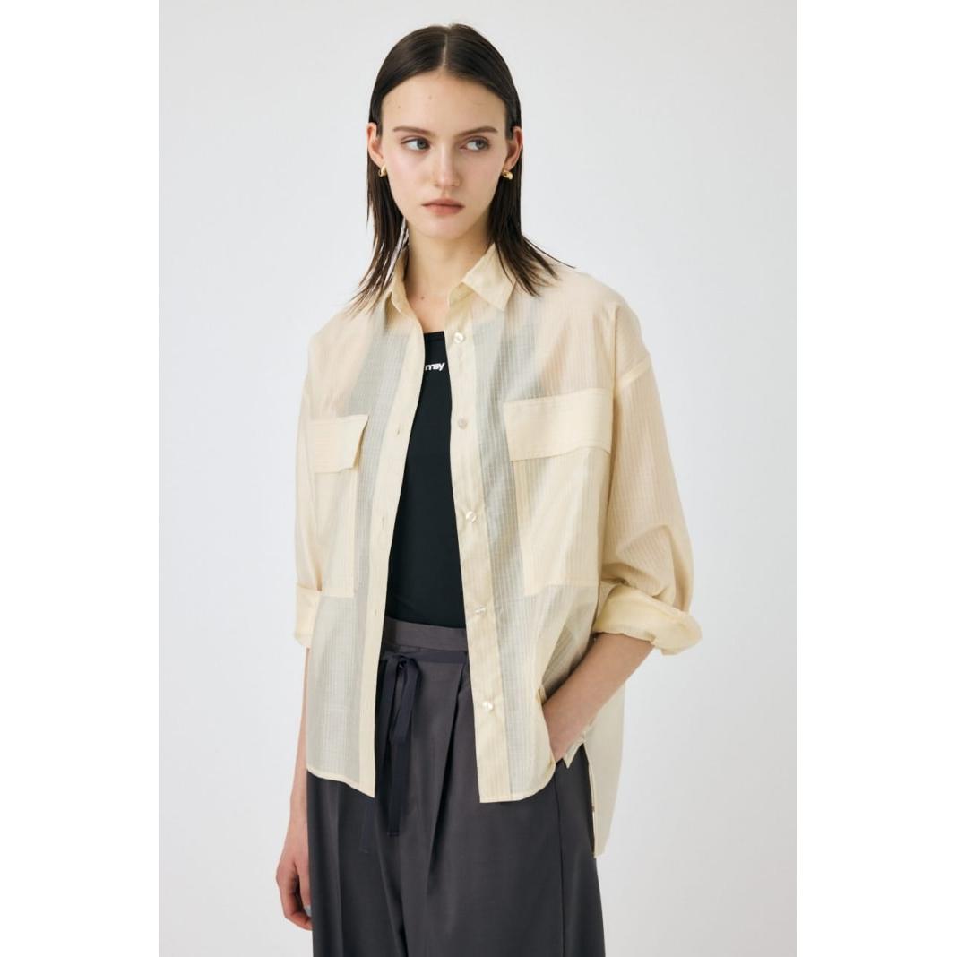 [SALE/50% OFF] RIP MILITARY Shirt MOUSSY Tops Shirt/Blouse Black Khaki Green [RBA_E] [Free Shipping] [Rakuten Fashion]