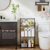 LEEDA 3-Tier Freestanding Multipurpose Storage Shelves Heavy Duty Metal Shelving Unit, Display Plants Flowers Bath Essentials, for Kitchen Bathroom