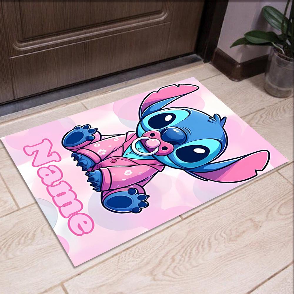 Custom Name Stitch Printed Carpet,Rug for Office Chair Living Room Bedroom Kitchen Room Decor Gifts.