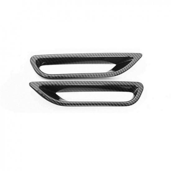 Carbon Fiber Rear Fog Light Cover Trim For Mitsubishi Outlander Sport 2020-2024