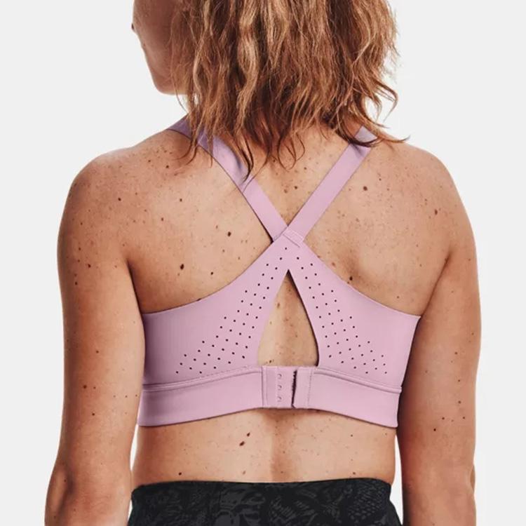 Under Armour Rush High-Intensity Running Training Sports Bra Women underwear Pink 1363485-698