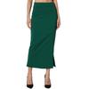 Women's Skirt Solid Color Hip Skirt Slit Long Skirt