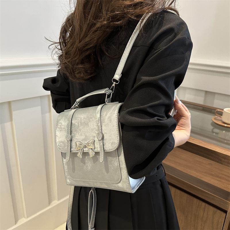2025 Casual New Fashion College Style Butterfly Personality Large Capacity Foreign Style Single Shoulder Oblique Span Portable Double Backpack Female