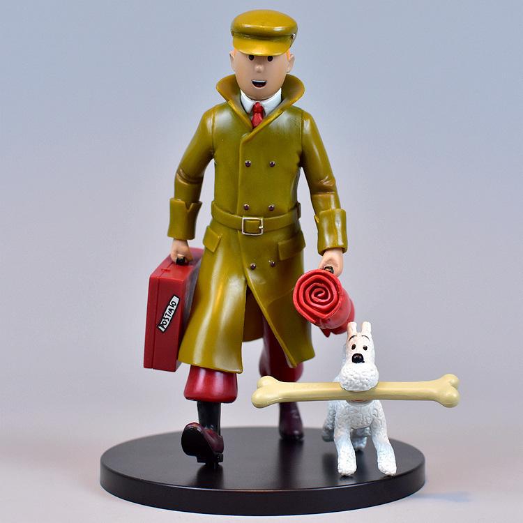 TINTIN Adventures: Detective Style Snowy Dog Figure Ornament - Free Shipping