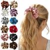 Soft Silk Hair Accessories Satin Scrunchies, High Elasticity Ties for Women Girls, Non Slip Band, Elastic Thick Solid Color Ponytail Holder,