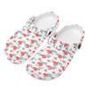 White Printed EVA Clogs for Women Men Lightweight Soft Slip On Casual Footwear Soft Sole Summer Sandals Daily Leisure Wear