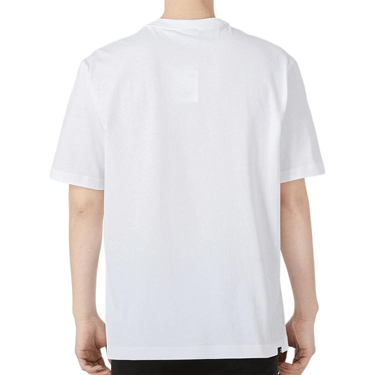 PUMA T Shirts Men's White Crew Neck Moderate 535411-02