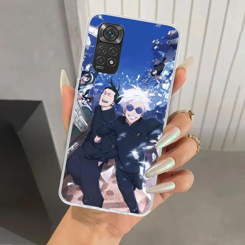 Jujutsus Geto Suguru Phone Case for Xiaomi Redmi Note 15 14 14S 13 12S 12 Pro 11S 11 Plus 11T 11E 10S Soft Funda Print Shell Red