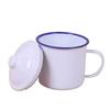 Vintage Enamel Tea Mug with Lid