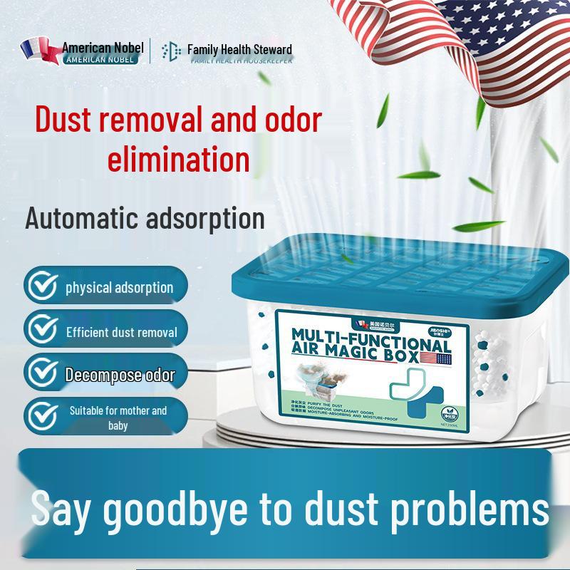 Purificador de Aire Caja Mágica: Eliminador de Polvo y Desodorante de Carbón Activado con Súper Succión