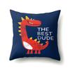 Cute Cartoon Dinosaur Pillowcase  Animal Polyester Cushion Cover Waist Throw Sofa Home Decoration Pillow Cases