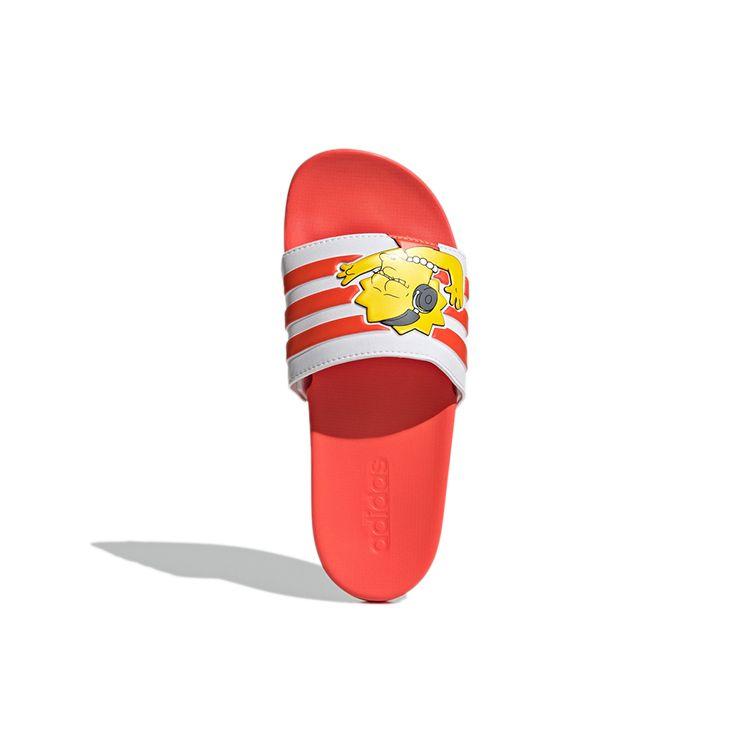 The Simpsons x adidas Adilette Comfort Ciabatte Lisa Scarpe da Ginnastica da Donna Bianco Bianco Nuvola Nero Core GV7251
