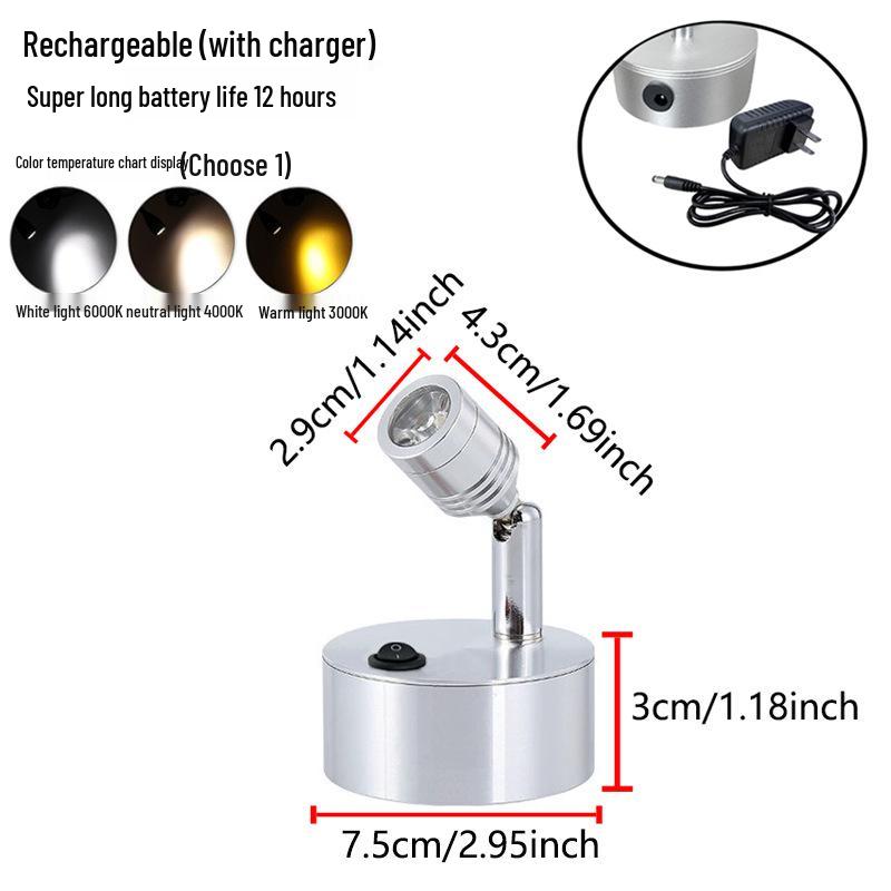 Wireless Jewelry Display Spotlight with Battery