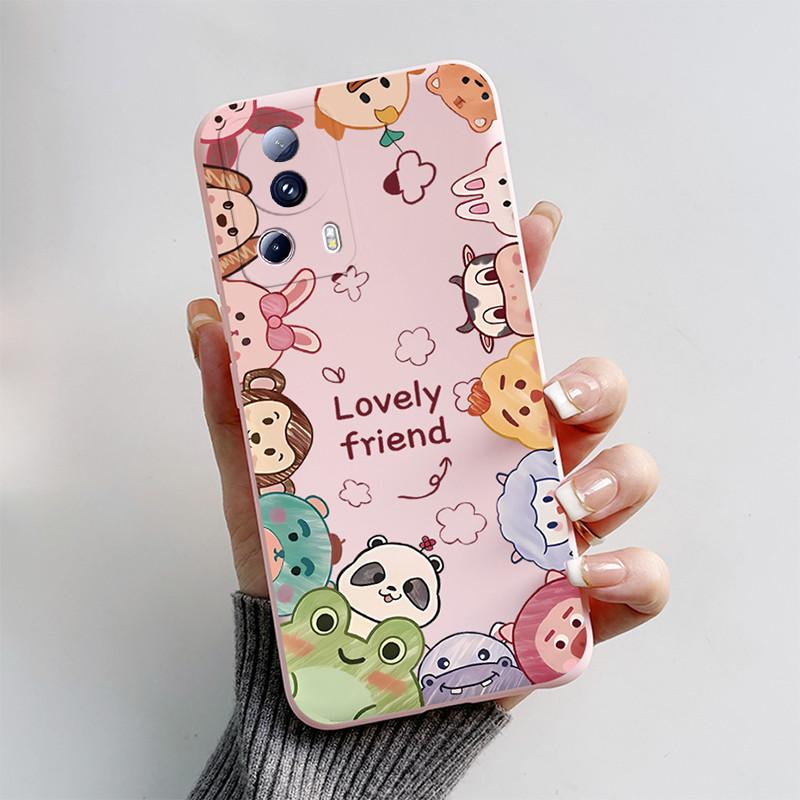 For Xiaomi 13 Lite Civi2 Phone Case Cute Cartoon Cat Fox Soft Silicone Bumper Cover For Xiaomi13 Lite Xiaomi Civi 2 Fundas Shell