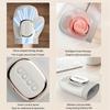 Handmassager Trådlös 5 Nivåer av Intensitetsjustering Finger Massager med Värme och Kompression