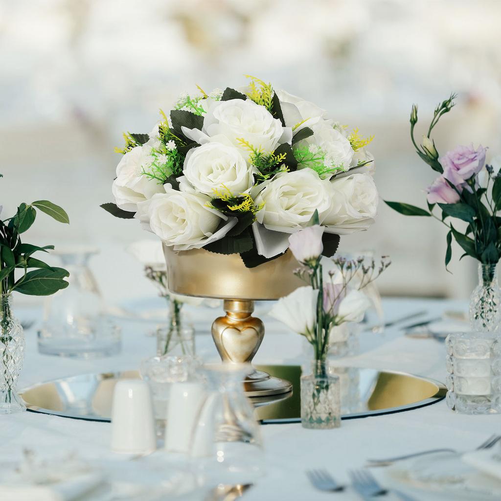 Flower Balls Bouquet Silk Cloth Simulation Bouquet Prop for Car Auditorium Hall Decoration Green