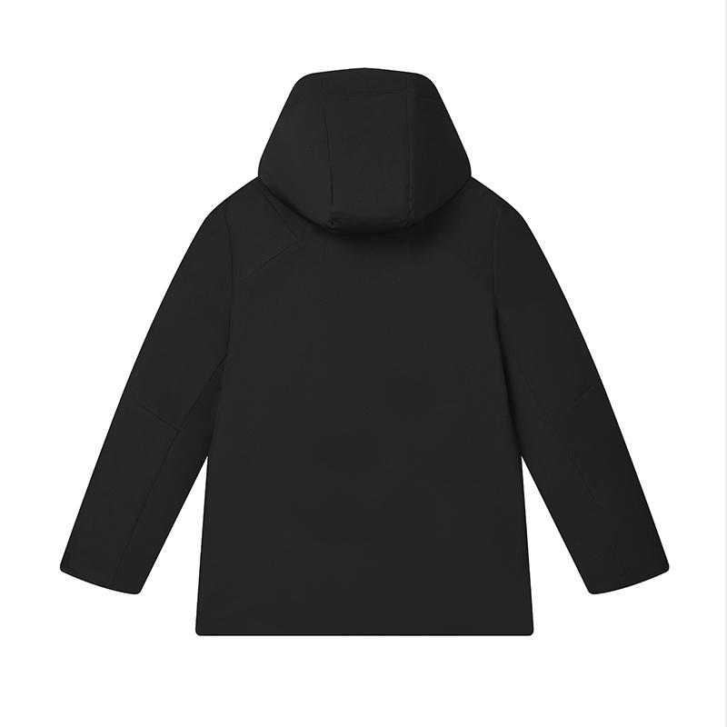 Fila White Series Simple Comfortable Fashionable Warm Hooded Down Jacket Men Outerwear Black F61M443901F-BK