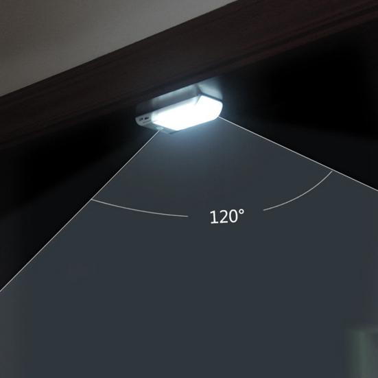 Rechargeable USB 12 LED PIR Motion Sensor Induction Night Light Cabinet Lamp