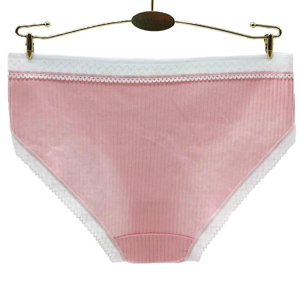 Panties Cotton Sexy Lace Women Underwear Briefs Girls Underpants Lingerie Ladies Intimates 6 Pcs/set