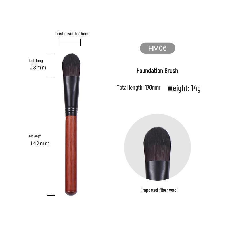 26-teiliges professionelles Make-up-Pinselset - Tierhaarpinsel für Lidschatten, Highlighter, Foundation und Rouge
