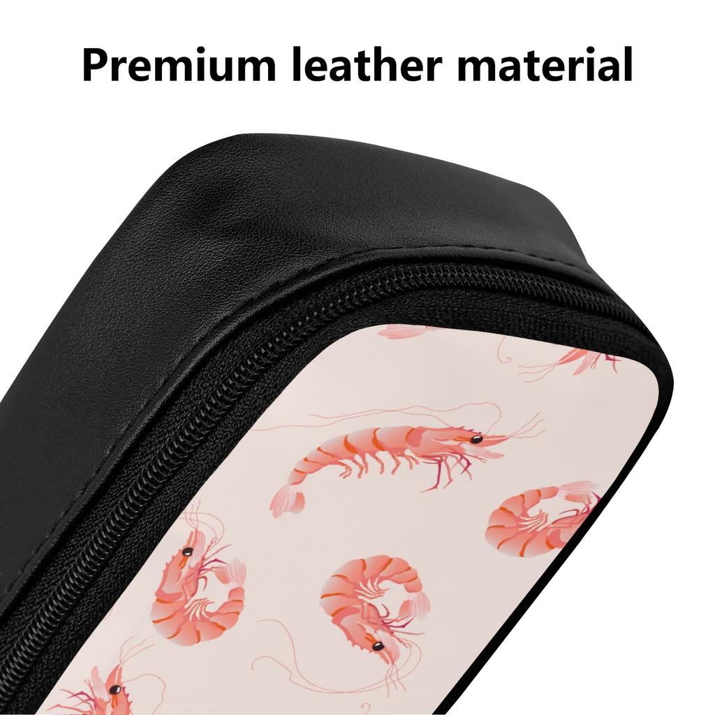 Structured PU Leather Pen Case with Internal Divider Pocket for Campus Work and Vacation for Students and Professionals