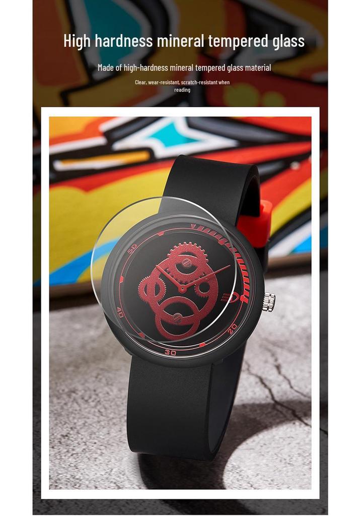 SANDA Waterproof Quartz Wristwatch - Simple, Lightweight, Versatile, Korean-Style for Students, Men, Women, and Children.
