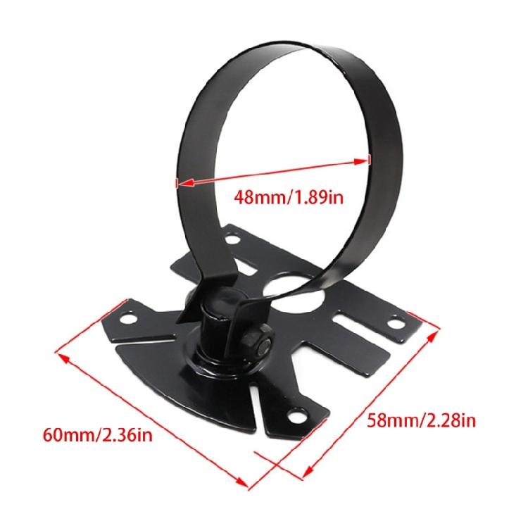 Gauge Mount Holder Instrument Stand Adjustable Gauge Meter Holder 2in/52mm Diameter Gauge Mount Bracket