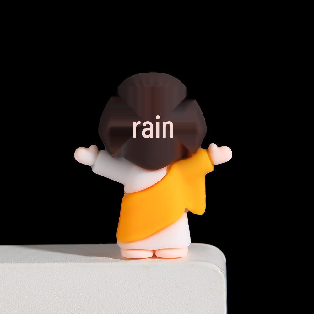 Creative Easter Ornaments: Painted Egg & Cartoon Rabbit Plush Toys for Home Decor & Gifts