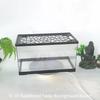 Terrariums Turtle Breeding Aquarium Fish Tank S/M with Anti-escape Cover Terrarium Turtle Acrylic Box Reptiles House Fish Tank