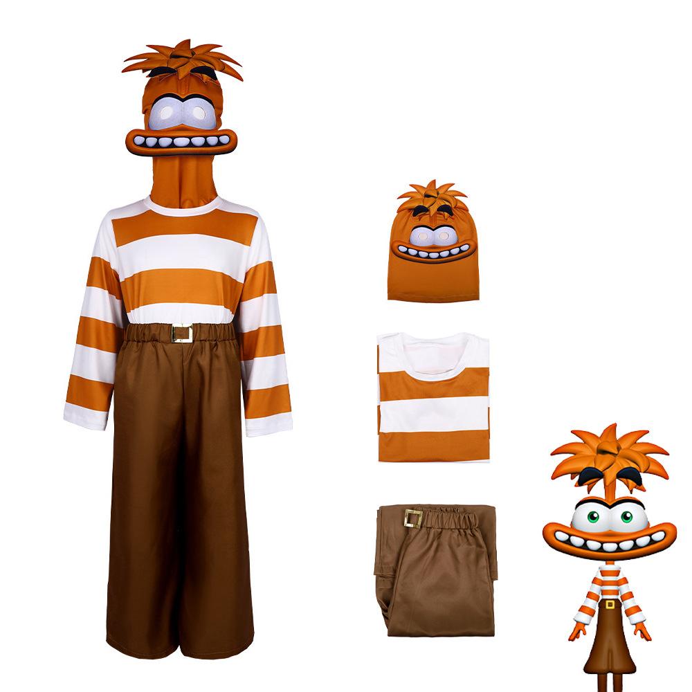 Neuer Anime Film Alles steht Kopf Freude Cospaly Kostüm Freude Wut Angst Cos Outfits Für Erwachsene Kinder Halloween Bühnenauftritt Kostüm