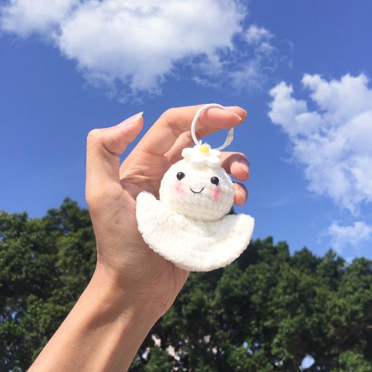 Handmade Teru Teru Bozu Yarn Bag Pendant - Creative, Cute, Fresh Style Keychain Decoration