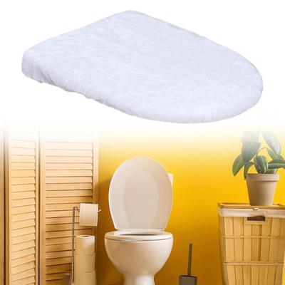 Bathroom Toilet Lid Cover ,Toilet Seat Mat, Elastic Edges ,Bathroom Protector Absorbent for