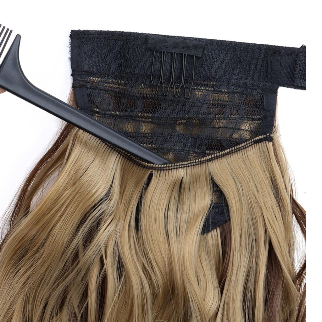 Ponytail Hair Extensions 14 Inch Curly Wavy Ponytail Hair Pieces For Women Girls Wrap Around Ponytail