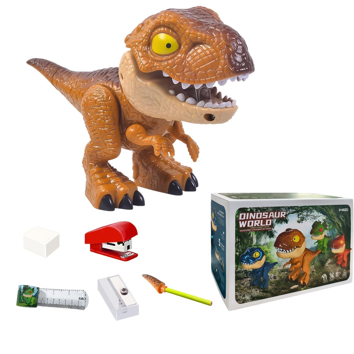 

Yrannosaurus Rex Dinosaur Model Stationery Set -5-In-1 Multifunctional Innovative Stationery Including Ruler, Pencil,
