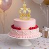 1/2Pcs Baroque Crown Cake Topper Elegant Creative Rhinestone Crown Retro Romantic Bridal Headband Royal Celebration