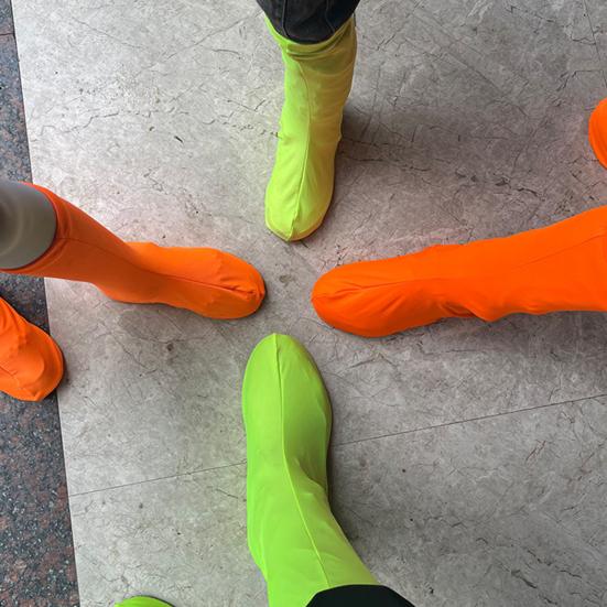 2Pcs Outdoor Shoes Covers Kids Men Women Universal Camping Hiking Travel Reusable Waterproof Sand-Proof High Top Snow Rain Boot Protector Covers