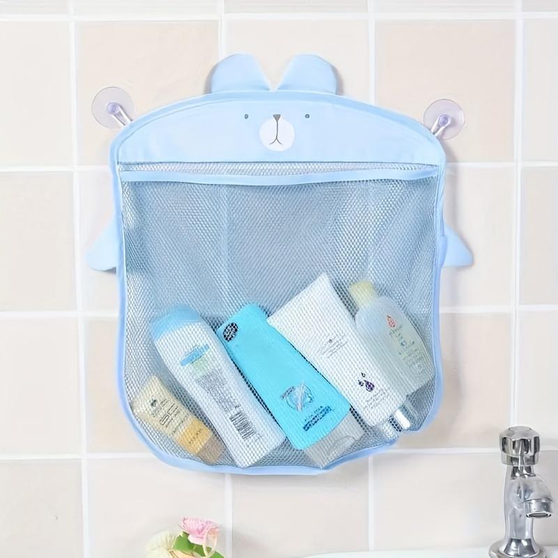 Colorful Mesh Bath Toy Storage Bag, 1 Hanging Bathroom Storage Basket, No Electricity Required Toy Storage Mesh, Multifunctional Bathroom Accessories