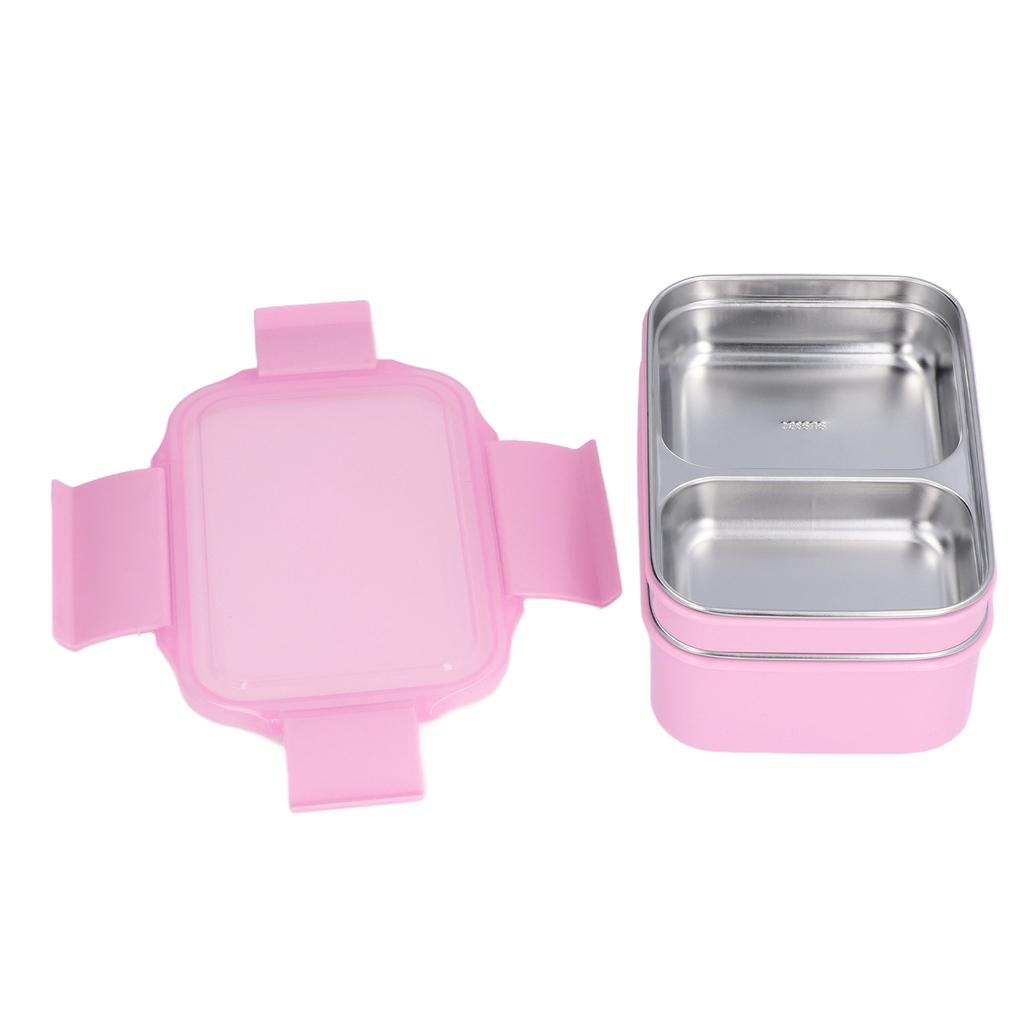 Elektrische Lunchbox aus Edelstahl 304, doppelwandig isolierte Lunchbox mit Fächern für das Büro