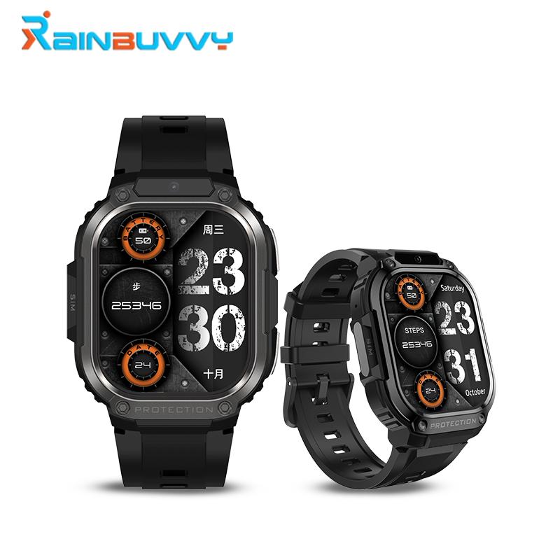 DM63 4G Smartwatch 2,13 pollici Android 8.1 2 GB RAM 16G ROM 1000 mAh Singola SIM WIFI Fotocamera Orologio sportivo GPS nero
