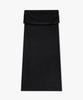 MONGDOL Foldable Banding Long Skirt Black Mdsk034Black